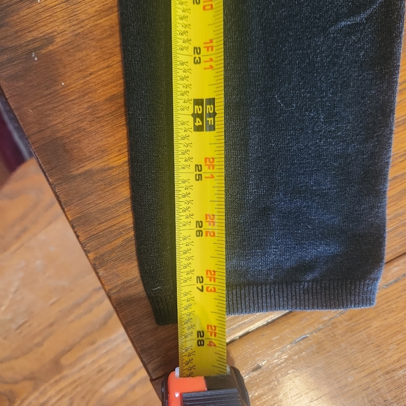 Eileen Fisher black long 3 button silk blend cardigan M - Picture 12 of 16